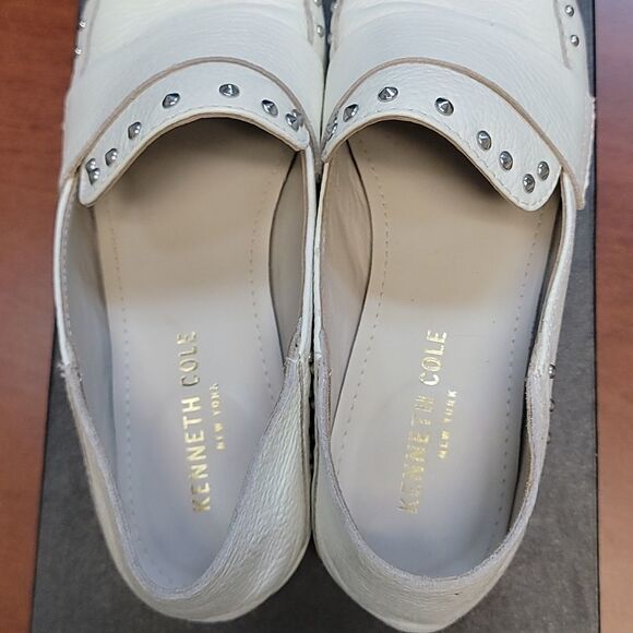 Kenneth Cole New York White Bowan 2 Loafers Size 7.5 - Picture 6 of 9